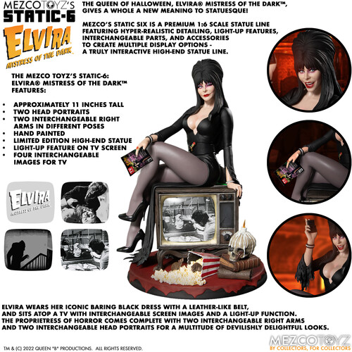 Photos - Action Figures / Transformers Mezco - Static-6: Elvira Mistress Of The Dark
