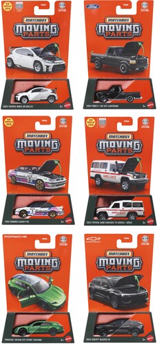 MATCHBOX MOVING PARTS 8 PIECE N ASRT