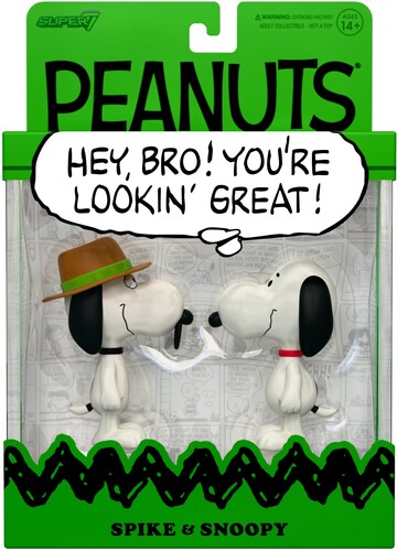 PEANUTS REACTION FIGURES - SNOOPY & SPIKE (2-PACK)