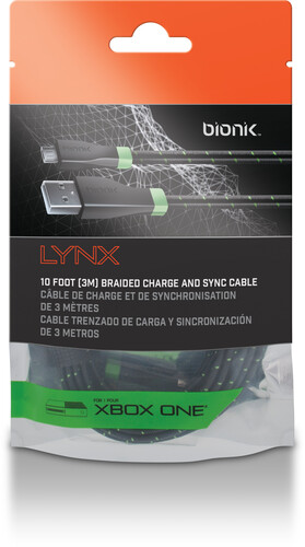 BIONIK BNK-9012 XB1 LYNX ELITE CONTROLLER CABLE BL