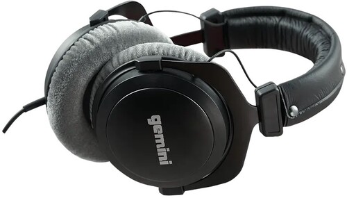  - Gemini DJX-1000 Professional Monitoring Headphones - Lightweight -Close Backs - 53mm Dynamic Drivers (Black)