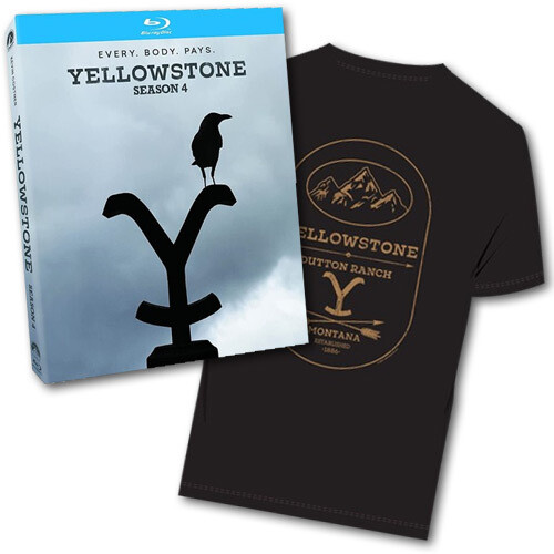 Yellowstone: Season 4 - Blu-ray + Large T-Shirt Bundle