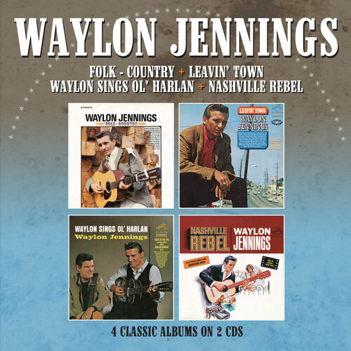 Folk-Country /  Leavin' Town /  Waylon Sings Ol' Harlan /  Nashville Rebel - 4 Albums On 2CDs [Import]