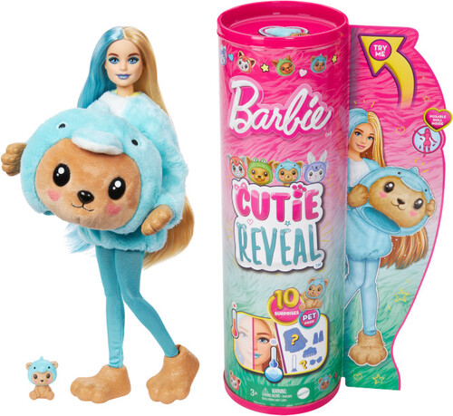 BARBIE CUTIE REVEAL BARBIE WITH TEDDY AS DOLPHIN