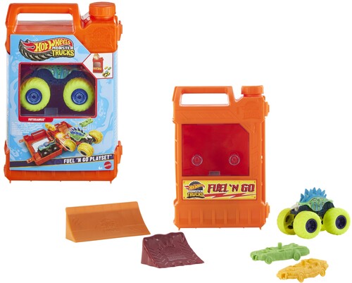 Mattel - Hot Wheels Monster Trucks Stunt N' Go Fossil Fuel Playset