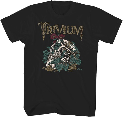 TRIVIUM SKELETON HEAD TSHIRT LARGE BLK 20TVM025A3