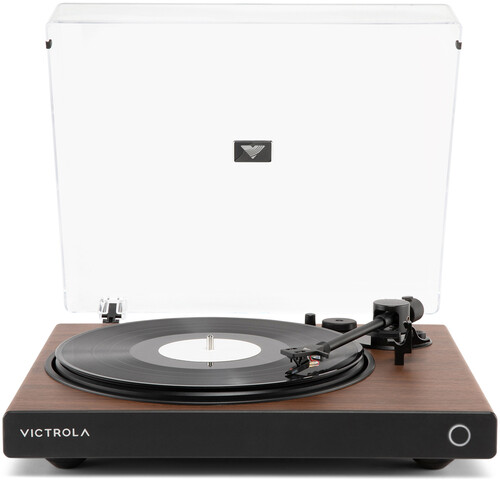 Victrola VPT-1520-WLN Wave Bluetooth Turntable with Auracast - Walnut