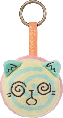Kaleidos Meowcarons - Plush Bag Charm - Spiral