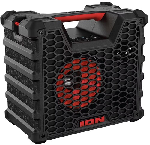 ION TAILGATER TOUGH BT RUGGED SPEAKER BLK/ RED