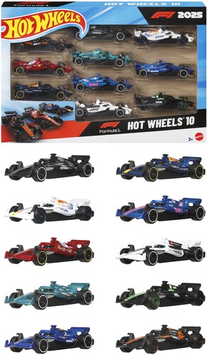 HOT WHEELS F1 10 PACK