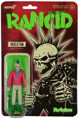 Rancid Reaction - Rancid Punk Skeletim (Glow) - Super7 - Rancid ReAction - Rancid Punk Skeletim (Glow) vinyl record cover