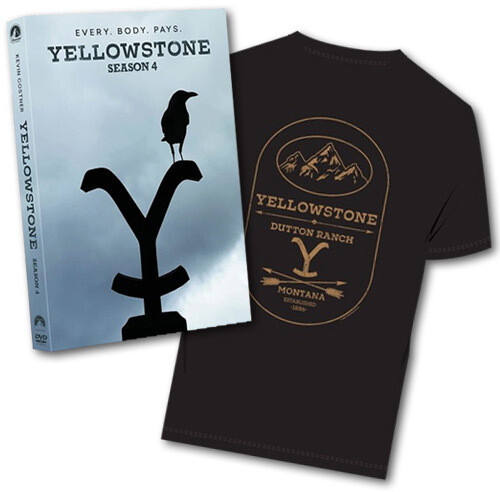 Yellowstone: Season 4 - DVD + X-Large T-Shirt Bundle