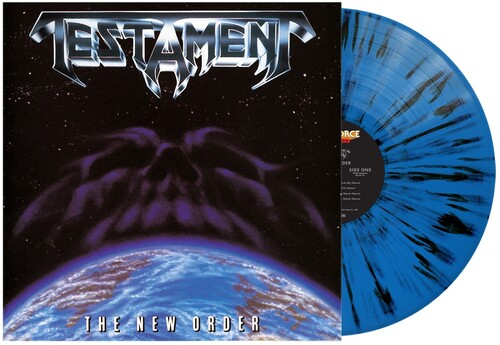 Testament - New Order - Cyanide Blue W Black Splatter (Blk)