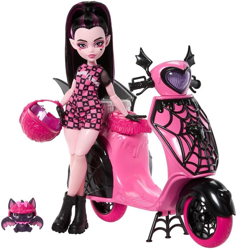 MONSTER HIGH DRACULAURA AND SCOOTER PLAYSET