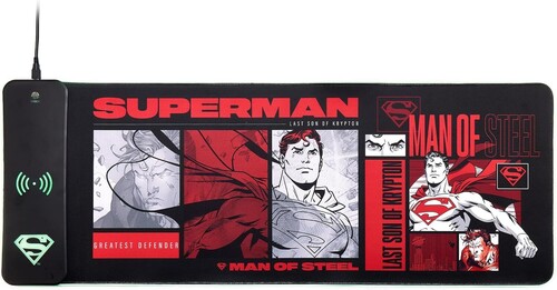 SUPERMAN - OVERSIZE GAMING MAT & MOBILE CHARGER