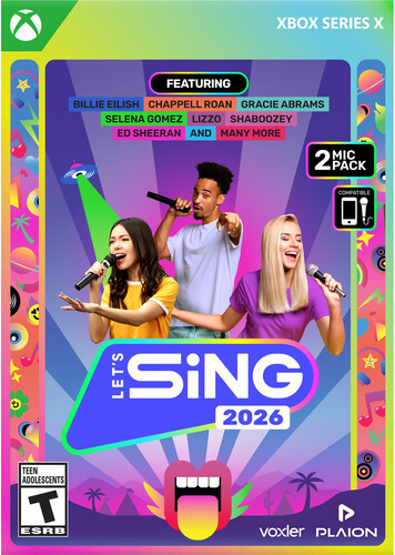 Lets Sing 2026 + 2 Mics for Xbox Series X