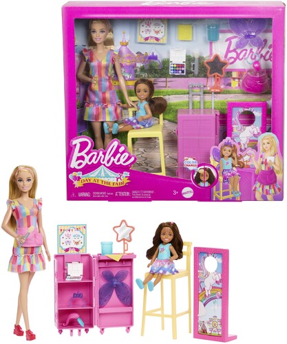 BARBIE CARNIVAL FACE PAINT PLAYSET BLONDE