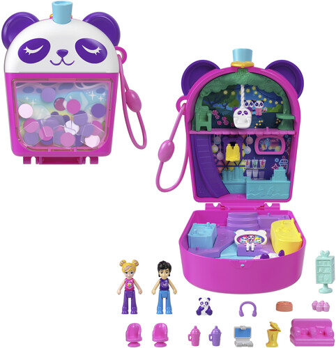 POLLY POCKET BUBBLE TEA PANDA COMPACT PLAYSET
