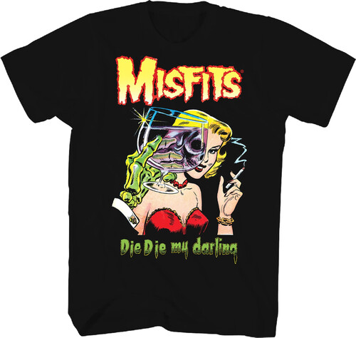 MISFITS DIE DIE MY DARLING T-SHIRT 2X LARGE BLK