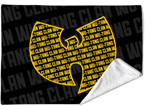 Rocksax - Wu-Tang - Logo Repeat - Sherpa Fleece Blanket (60 in x 80 in)