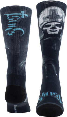 PERRI'S GHOST PAPA EMERITUS TEAL LOGO CREW SOCKS