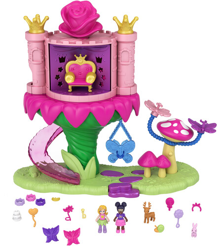 Polly Pocket - Mattel - Polly Pocket Fantasy Fairy Princess Dispensing Castle Ride