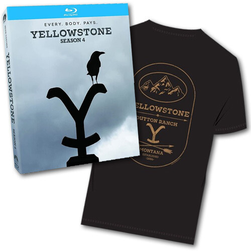 Yellowstone: Season 4 - Blu-ray + X-Large T-Shirt Bundle