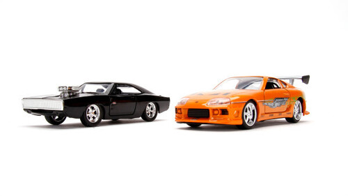 1:32 FF TWIN PACK (BLACK CHARGER & ORANGE SUPRA)