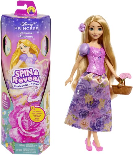 DISNEY PRINCESS SPIN & REVEAL RAPUNZEL DOLL