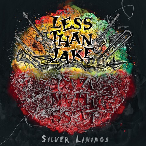 Less Than Jake - Silver Linings [Indie Exclusive Limited Edition Highlighter Yellow w/ Red & Neon Green Twist LP]