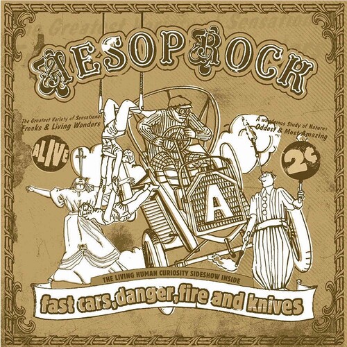 Aesop Rock - Fast Cars, Danger, Fire and Knives vinyl record cover