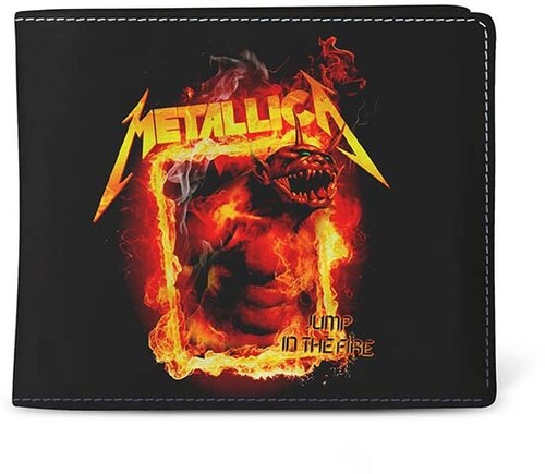 Rocksax - Metallica - Jump In The Fire Logo - Wallet with Coin Pocket (Black)