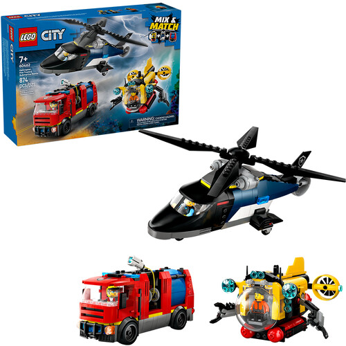 HELICOPTER FIRE TRUCK & SUBMARINE REMIX