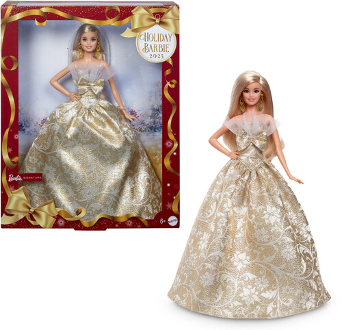 BARBIE HOLIDAY DOLL 2025 BLONDE