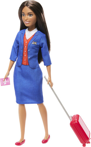 Mattel - Barbie Flight Attendant, Brunette