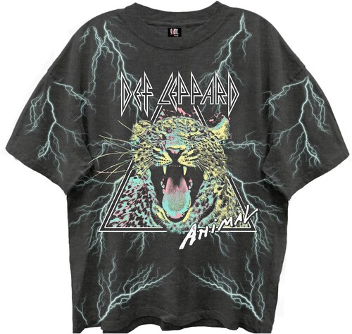 DEF LEPPARD ANIMAL ALL OVER TSHIRT MED 18161147A2
