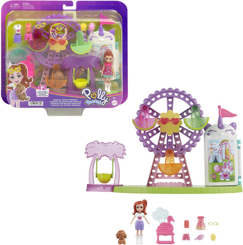 POLLY POCKET TROPICAL TREATS CARNIVAL PLAYSET