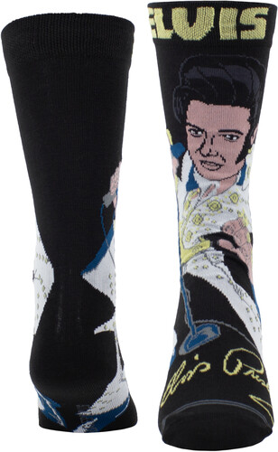 PERRI'S ELVIS PRESLEY CARTOONY CREW SOCKS