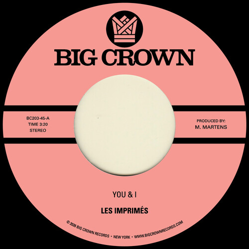 Les Imprimes - You & I B/W Miss The Days