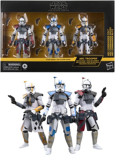 SW CLONE WARS BLACK SERIES ARC TROOPER 3-PACK