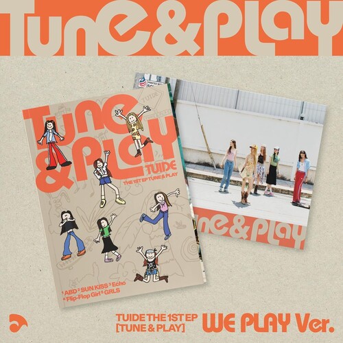 TUIDE - The 1st EP 'TUNE & PLAY' vinyl record cover