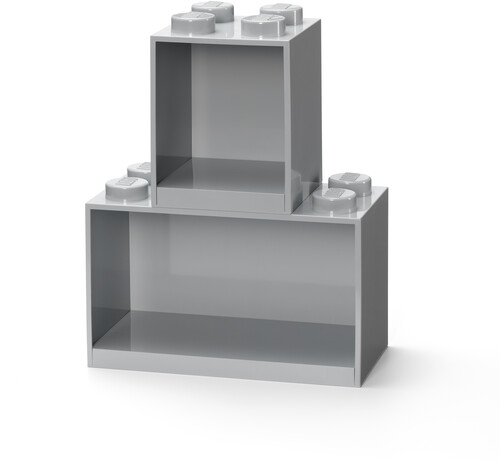 Room Copenhagen - Lego Brick Shelf Set In Grey (Gry)