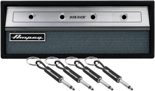 PLUGINZ AMPEG JACK RACK W/ 4 GUITAR PLUG KEYCHAINS