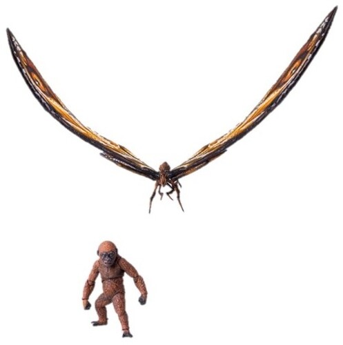 HIYA 14 INCH GODZILLA TNE MOTHRA ACTION FIG SET
