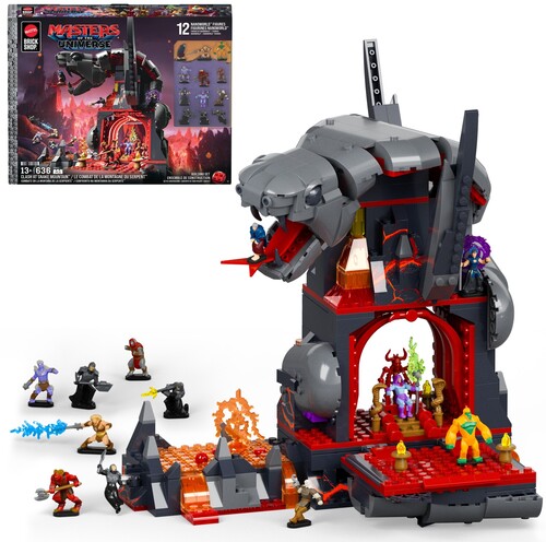 MATTEL BRICK SHOP MOTU CLASH AT SNAKE MOUNTAIN