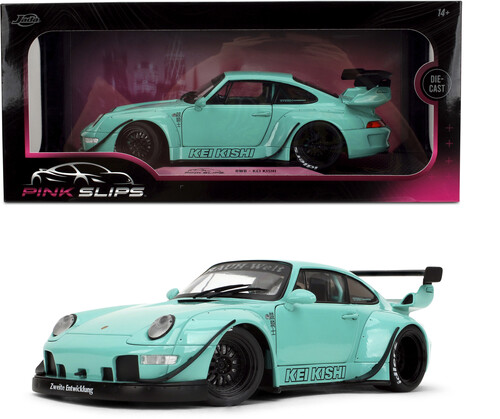Pink Slips - RWB Porsche Kei Kishi - 1:18 Scale Diecast Car (Teal)
