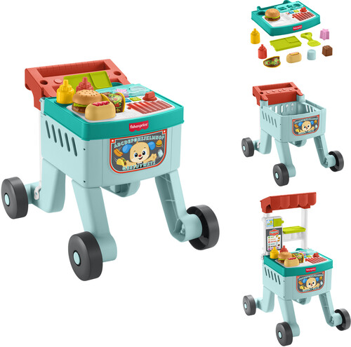 LAUGH & LEARN SIT STRIDE & SERVE FOOD CART|alliance entertainment