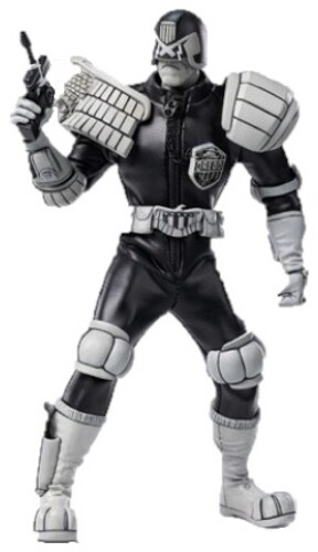 1/ 12 SCALE 6 INCH JUDGE DREDD B&W ACTION FIGURE