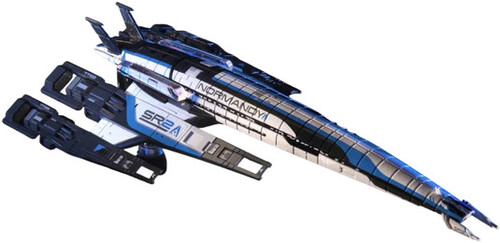 NORMANDY SR-2 DIE-CAST SPACE SHIP, MASS EFFECT 3