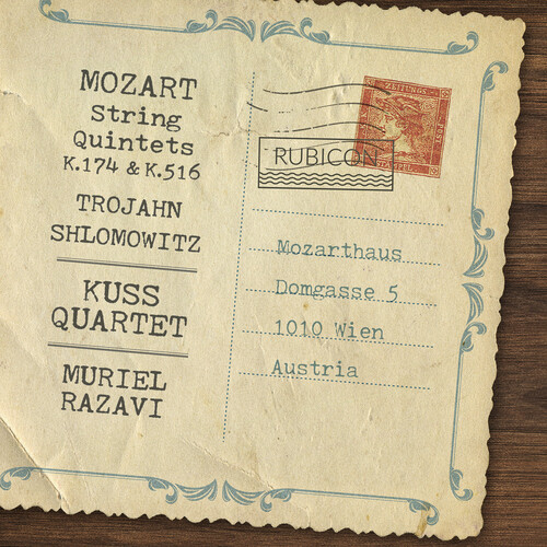 Kuss Quartet - Mozart: String Quintets K.174 & K.516 vinyl record cover